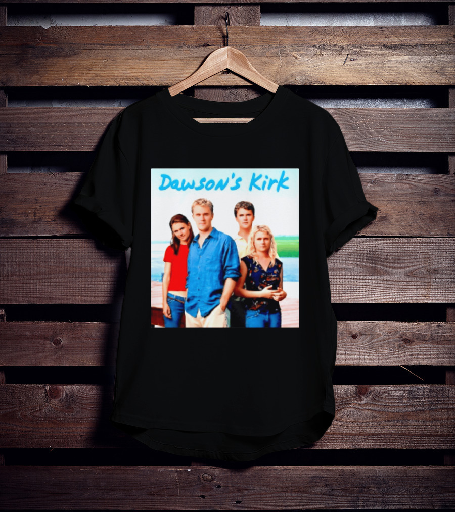 Dawson's Kirk 90s TV Cast Scenic Backdrop T-Shirt