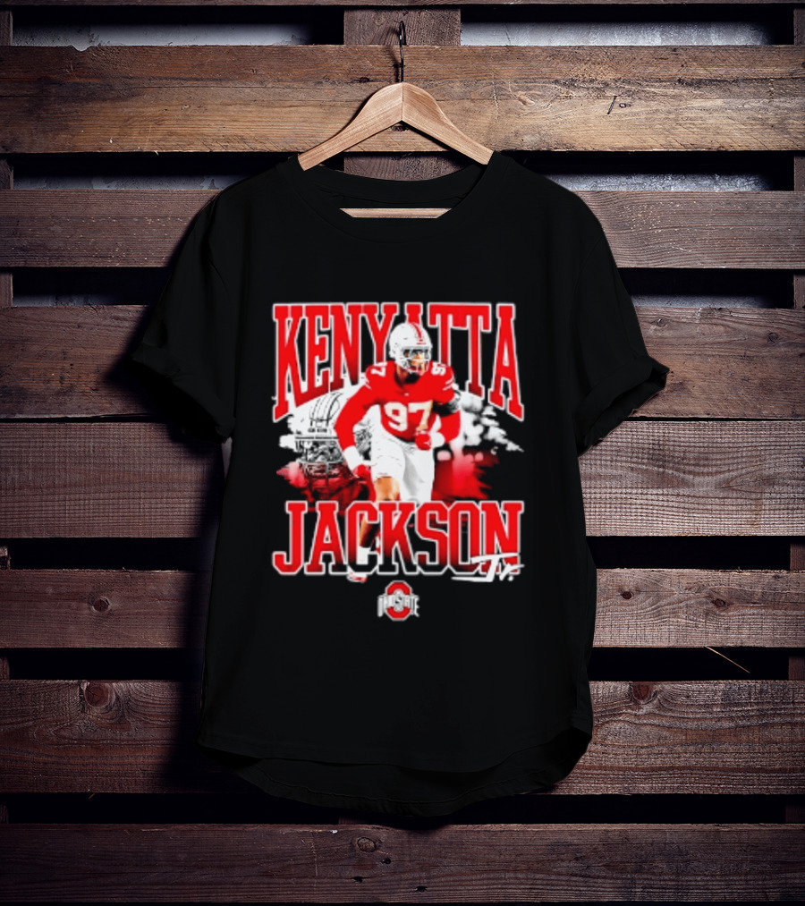 Kenyatta Jackson 97 Ohio State Buckeyes NCAA Football Player T-Shirt