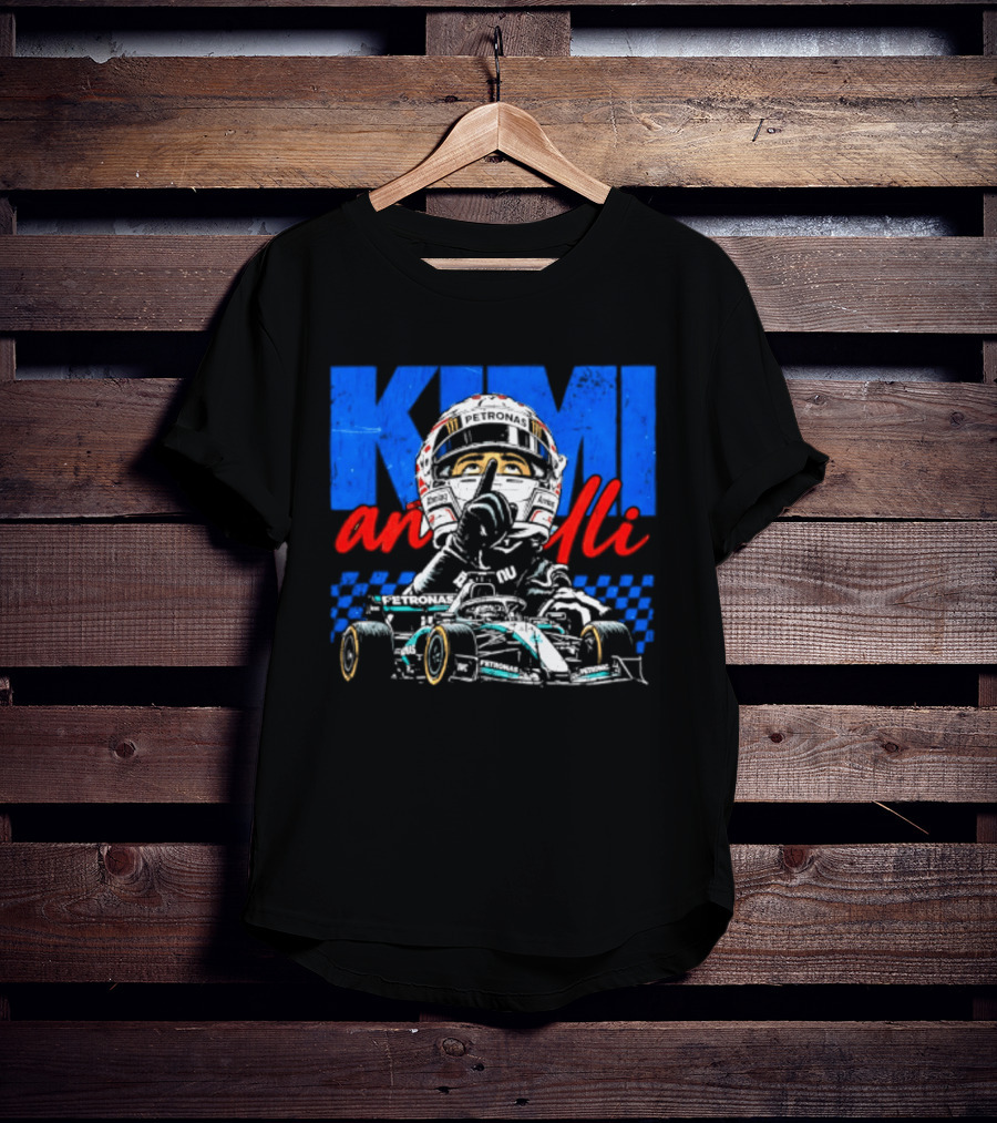 Kimi Antonelli F1 Racing Shhh Karting Racer Helmet T-Shirt