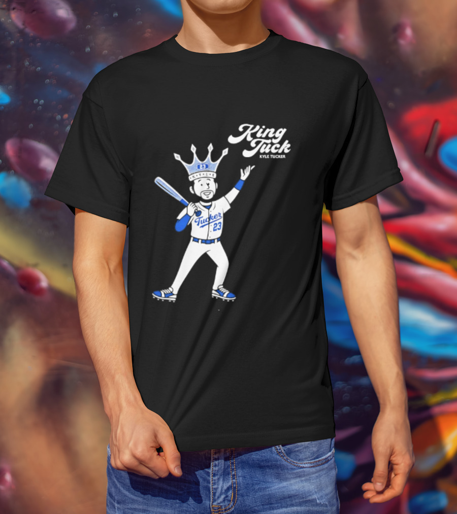 King Tuck Kyle Tucker 23 Baseball Crown And Bat T-Shirt