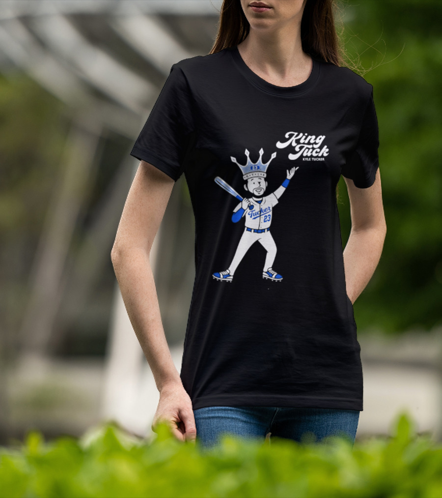 King Tuck Kyle Tucker 23 Baseball Crown And Bat T-Shirt