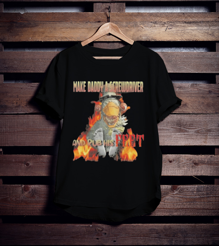 Dr Futterman Outlast Trials Make Daddy A Screwdriver And Rub His Feet Flaming Creature T-Shirt