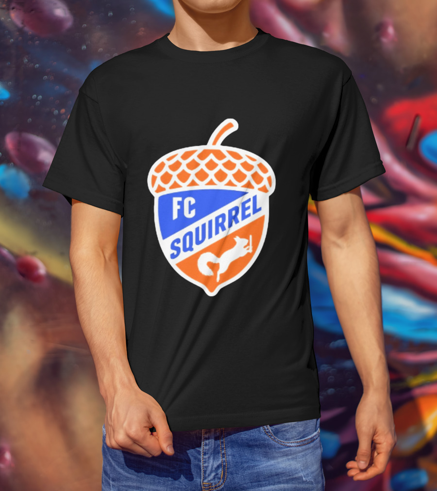 FC Squirrel Acorn Crest Cincinnati Soccer T-Shirt