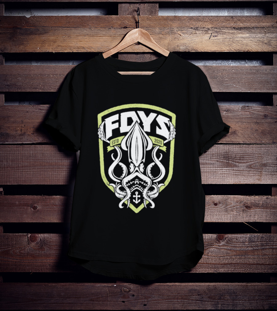 Fdys Estd 2020 Squid Anchor Emblem Field Days T-Shirt