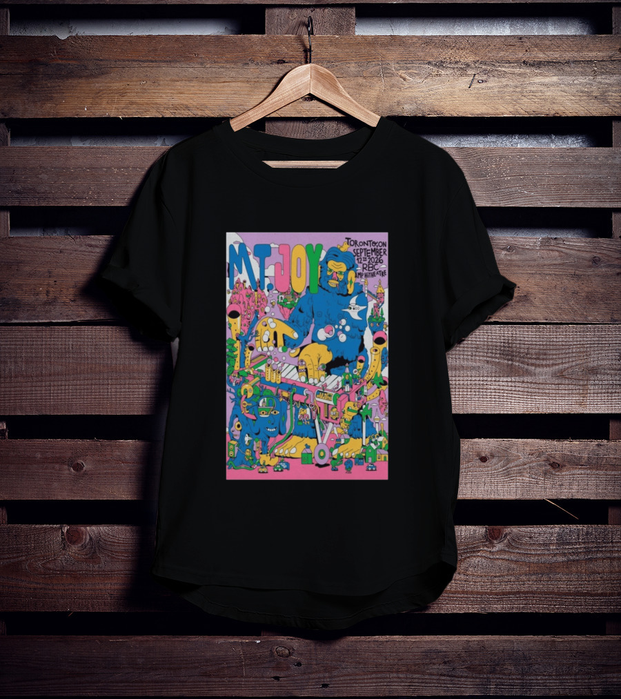 MT. Joy Toronto September 12 2026 RBC Amphitheatre Concert With Colorful Fantasy Creature T-Shirt