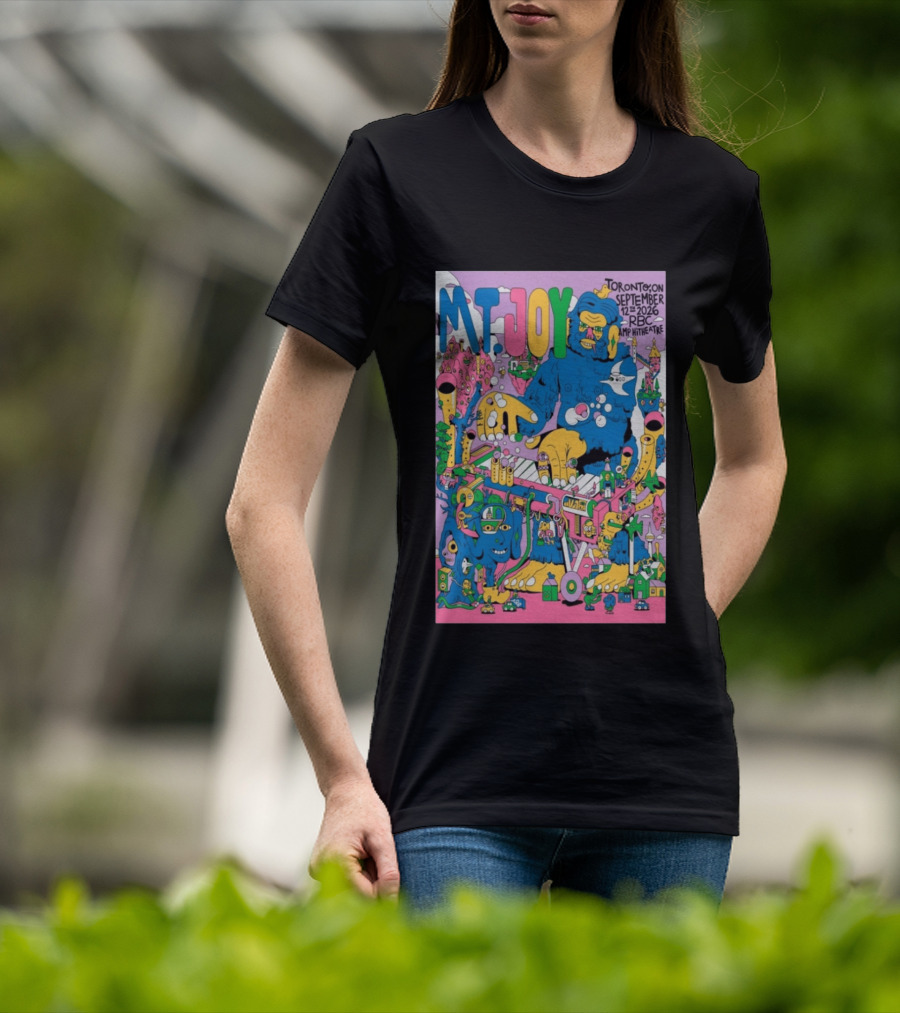 MT. Joy Toronto September 12 2026 RBC Amphitheatre Concert With Colorful Fantasy Creature T-Shirt
