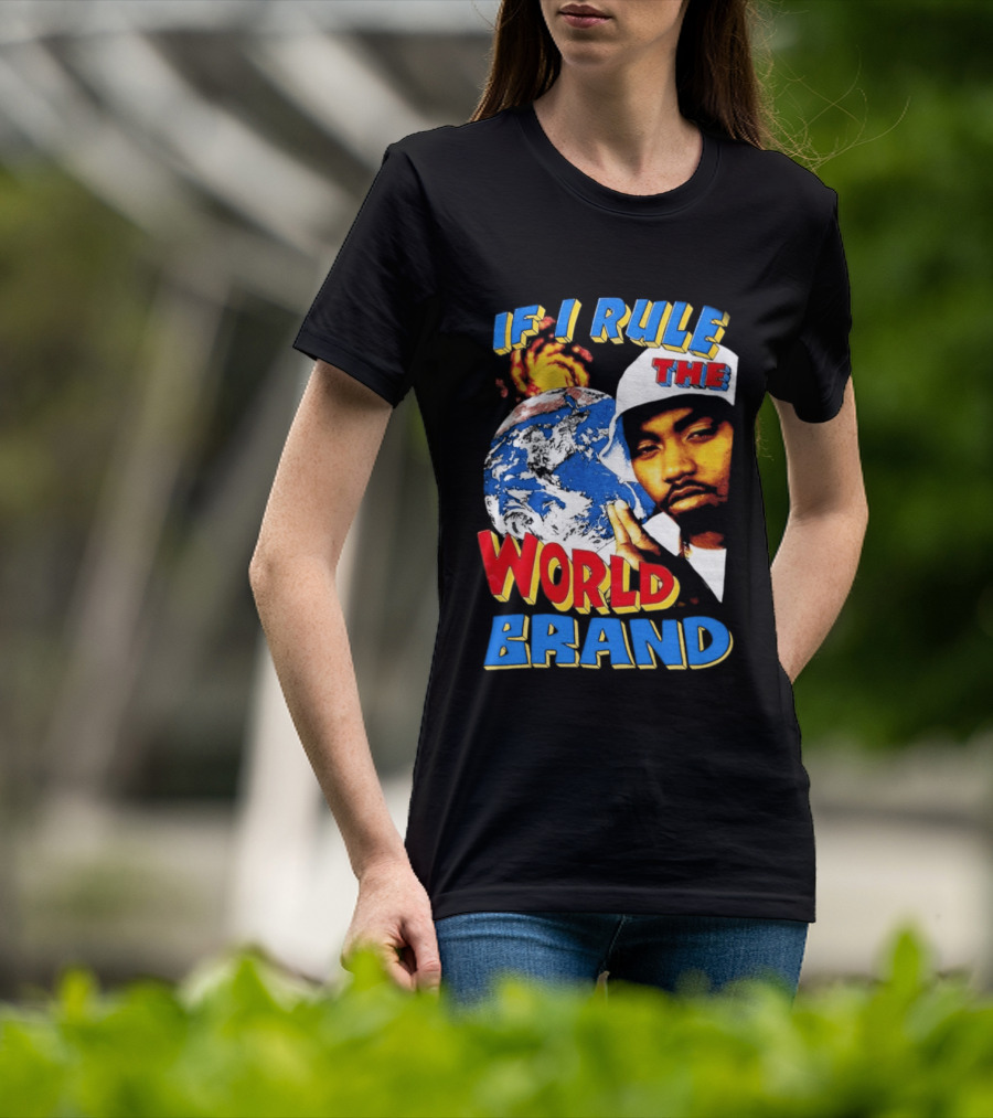 Nas If I Rule The World Hip Hop Earth Brand T-Shirt