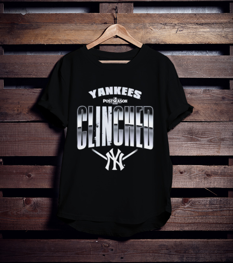 Yankees Clinched 2026 Postseason Locker Room T-Shirt