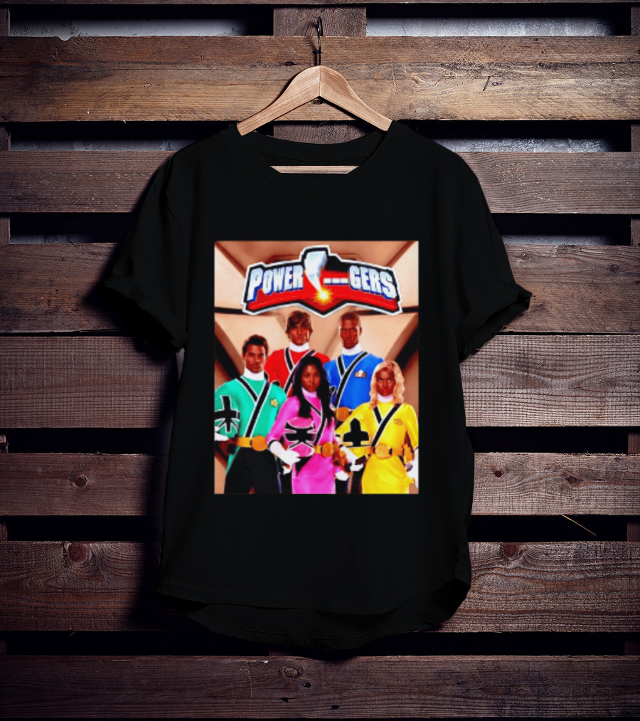 Power Rangers SPD Team Uniforms Super Sentai Action Figures T-Shirt