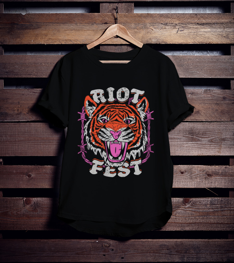 Riot Fest 2026 Chicago Douglass Park Tiger Lineup September 18 20 T-Shirt
