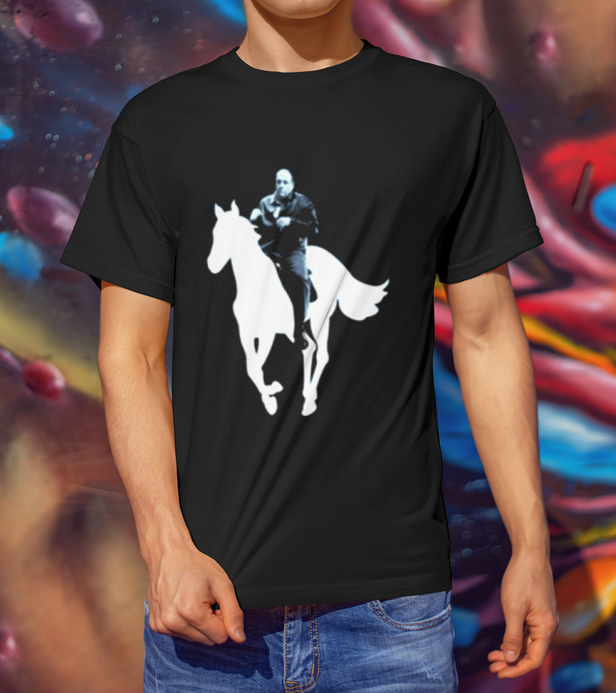 Rogue Co Pie O My Own Summer Millennial Sopranos Iconic Horse Scene T-Shirt