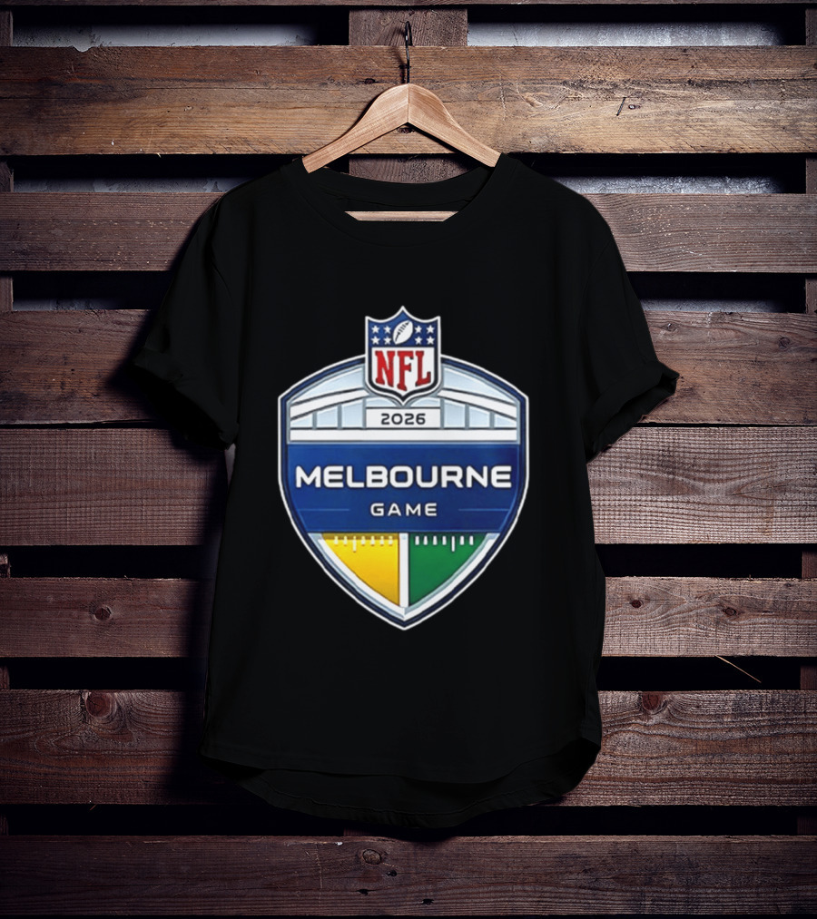 San Francisco 49ers NFL 2026 Melbourne Game Two Sided T-Shirt