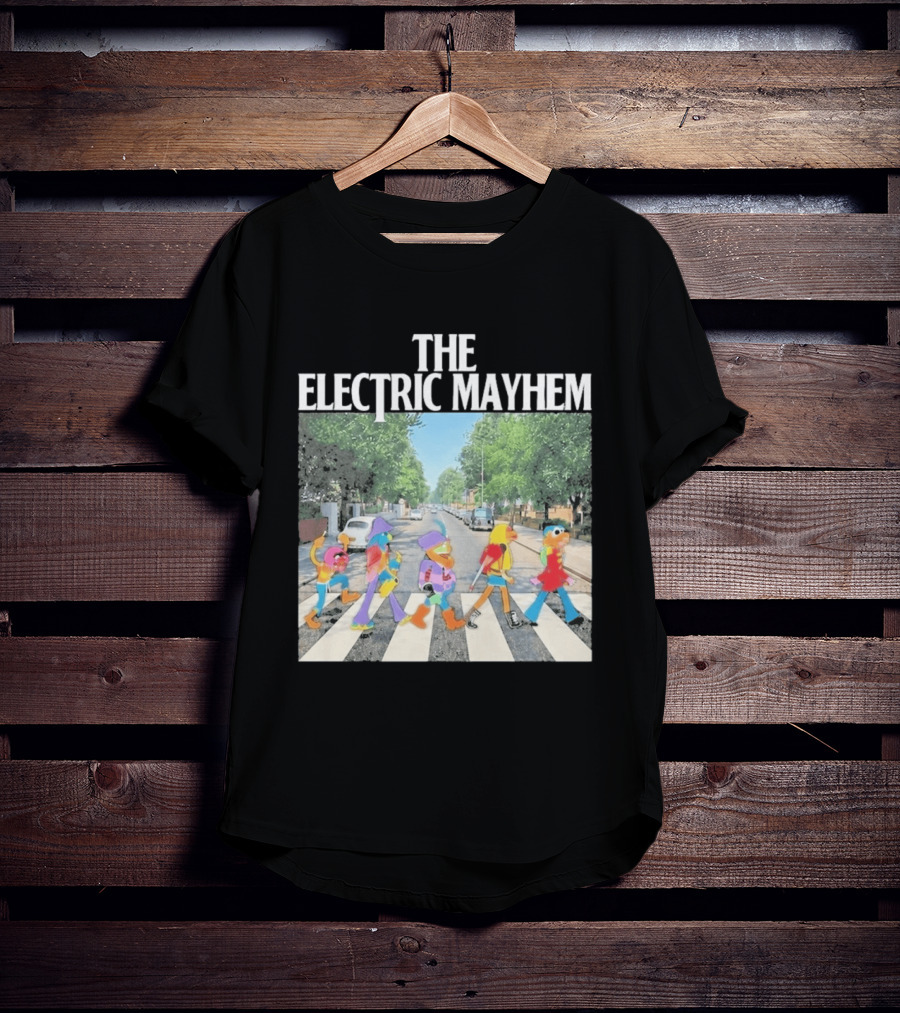 The Electric Mayhem Muppets Abbey Road Crossing Iconic Scene T-Shirt