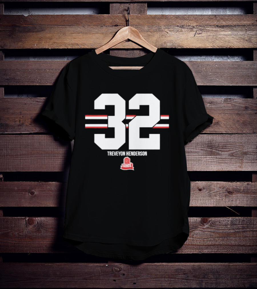 TreVeyon Henderson 32 Ohio State Buckeyes Legends T-Shirt