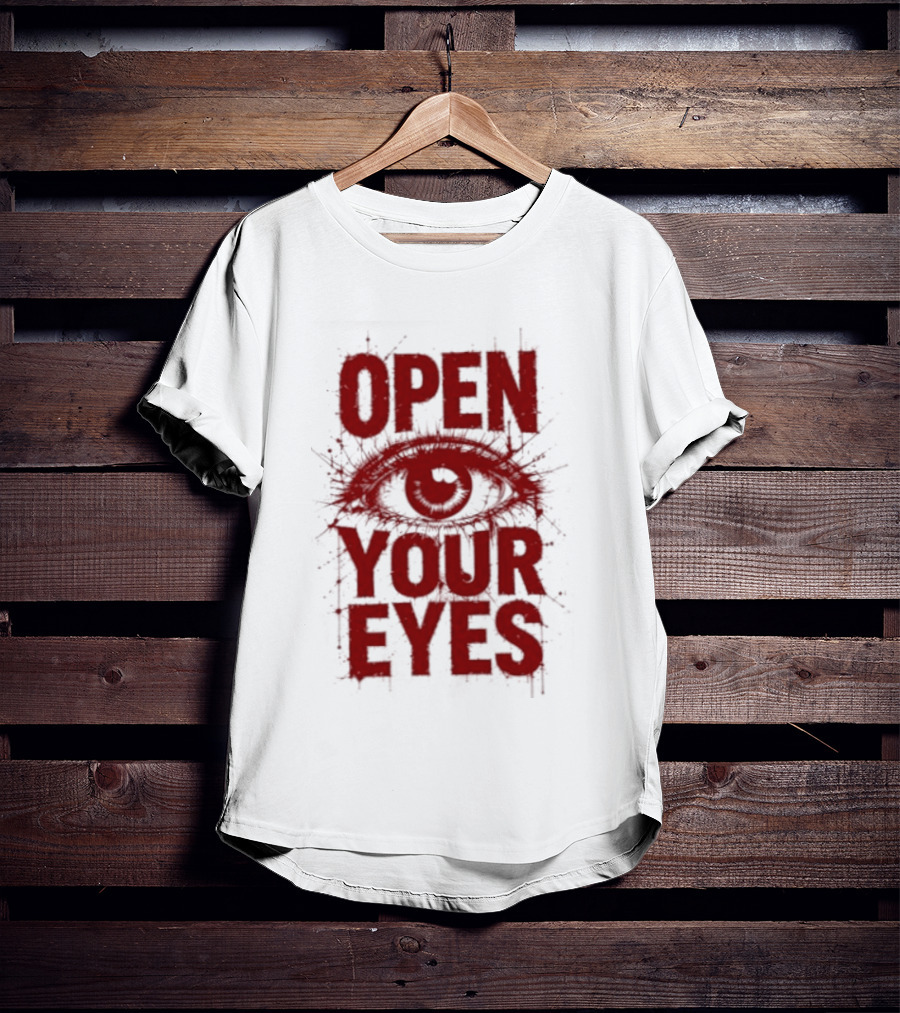 OPEN YOUR EYES Red Splatter Eye T-Shirt