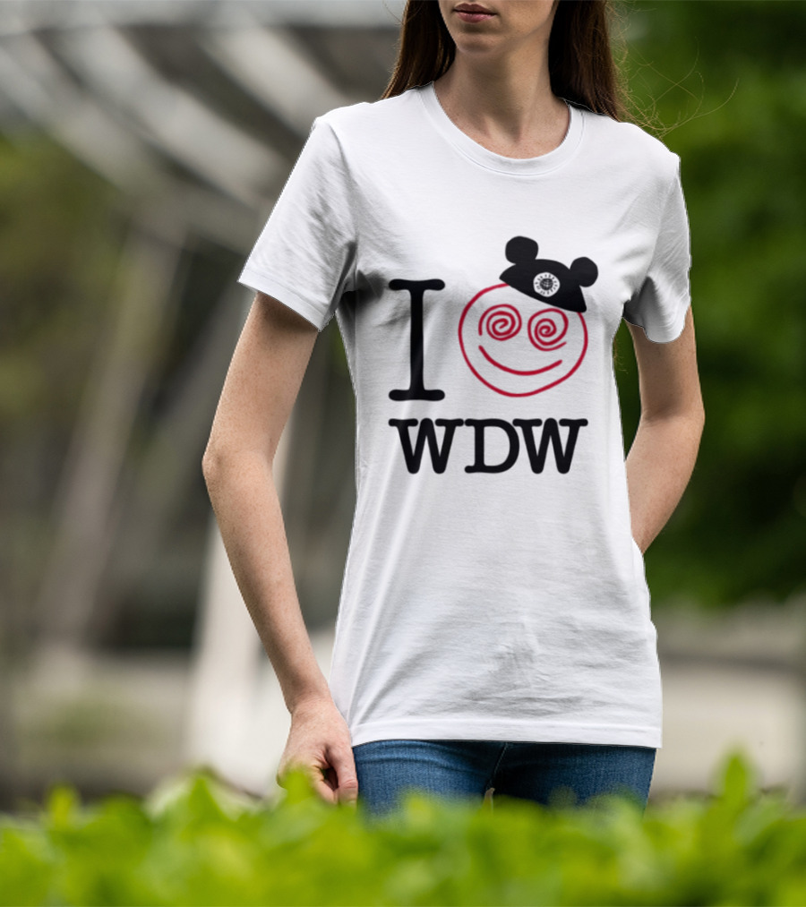 I Love WDW Lost Bros Store All The Time Disney Mickey Hat Smiley Face T-Shirt