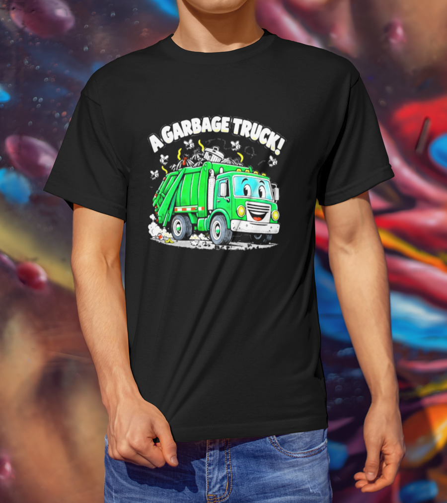 A Garbage Truck Cartoon Animation Fun T-Shirt