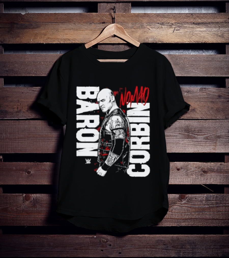 Baron Corbin WWE Nomad Vertical Name Wrestling Superstar T-Shirt