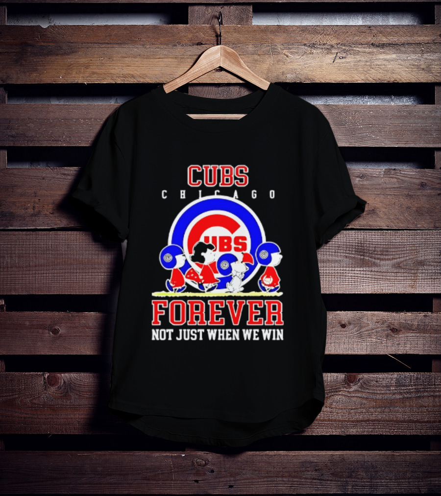 Chicago Cubs Peanuts Abbey Road Forever Not Just When We Win T-Shirt
