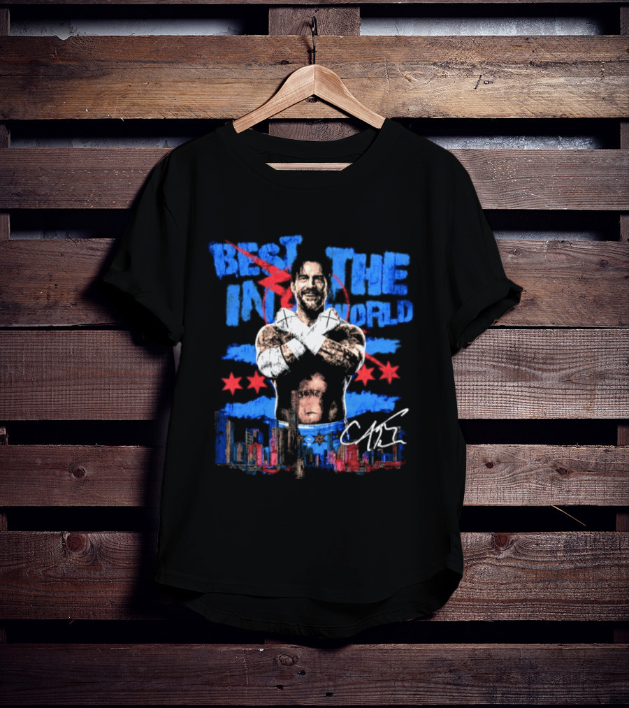 Best In The World CM Punk Chicago Wrestling Signature T-Shirt