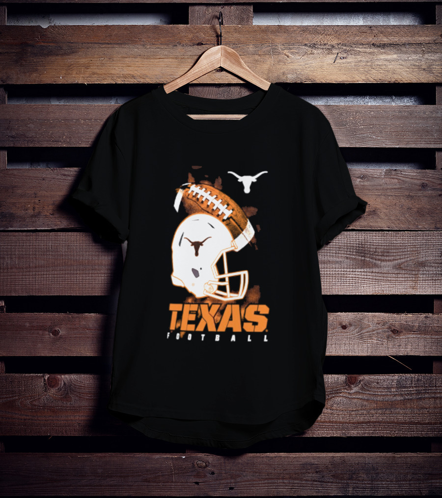 Texas Longhorns Football Helmet Glory NCAA Highlights T-Shirt