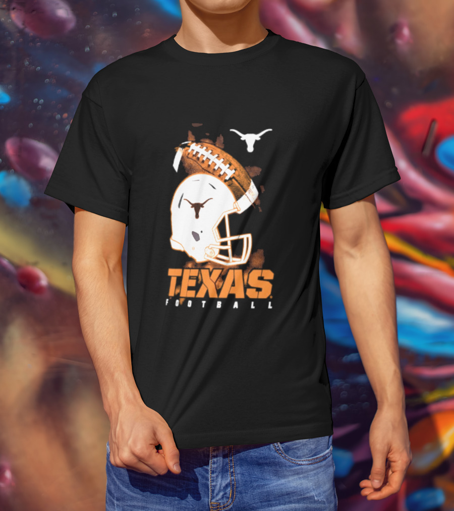 Texas Longhorns Football Helmet Glory NCAA Highlights T-Shirt