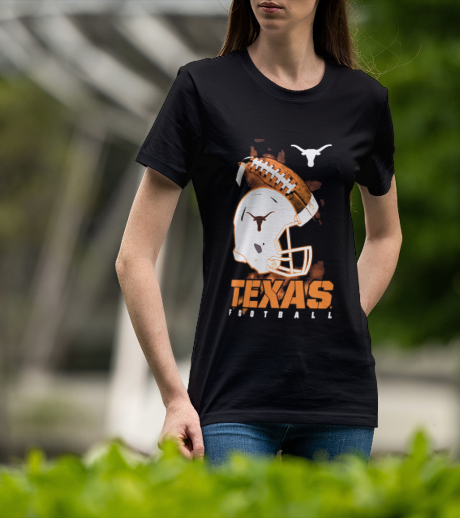 Texas Longhorns Football Helmet Glory NCAA Highlights T-Shirt