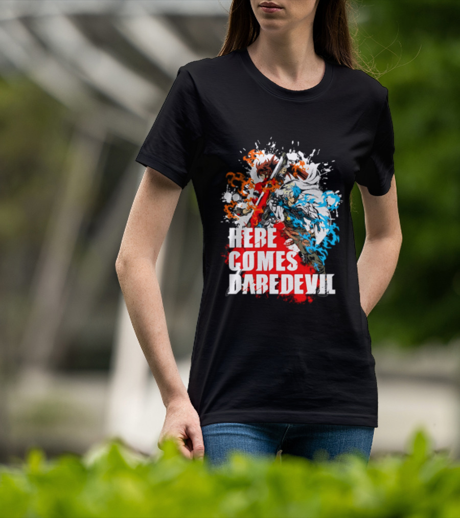 Here Comes Daredevil Guilty Sol Badguy Vibrant Splash T-Shirt