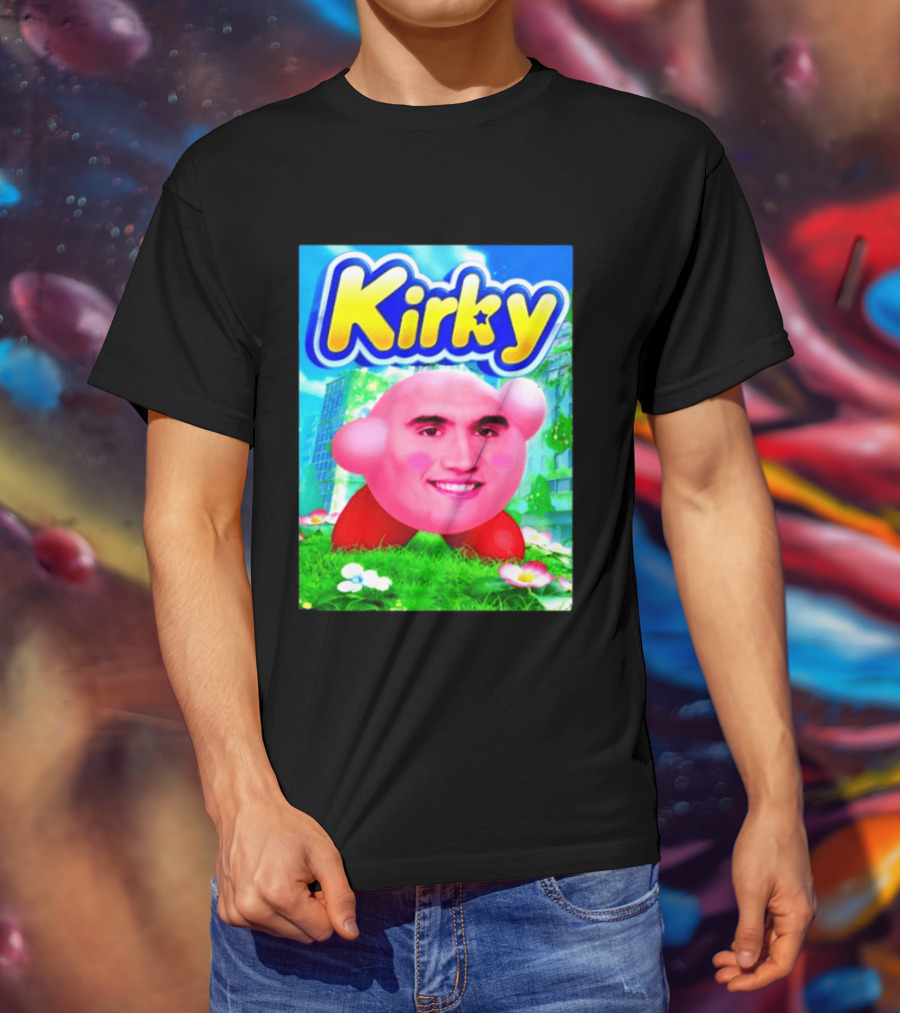 Kirky Charlie Kirk Kirby Meme T-Shirt