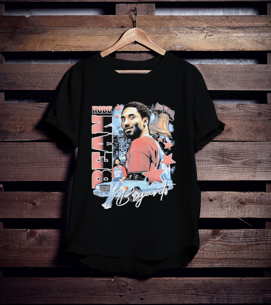 Kobe Bean Bryant Philadelphia Liberty Bell Vintage Style 23 Jersey Retro 76ers T-Shirt