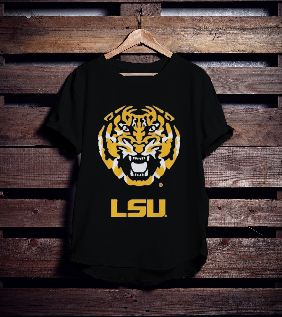 LSU Tigers Fierce Tiger Head T-Shirt