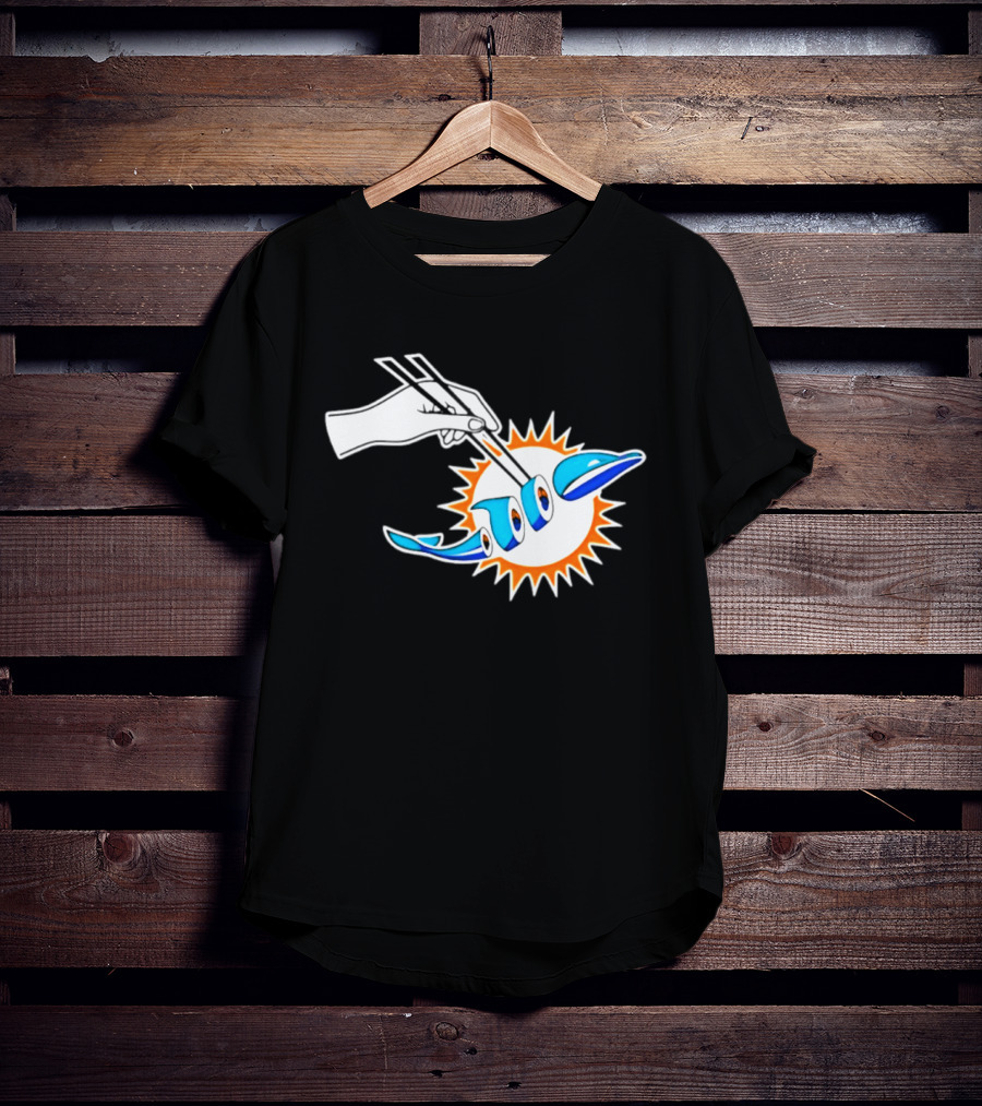 Maxx Crosby Las Vegas Raiders Sushi Miami Dolphin T-Shirt