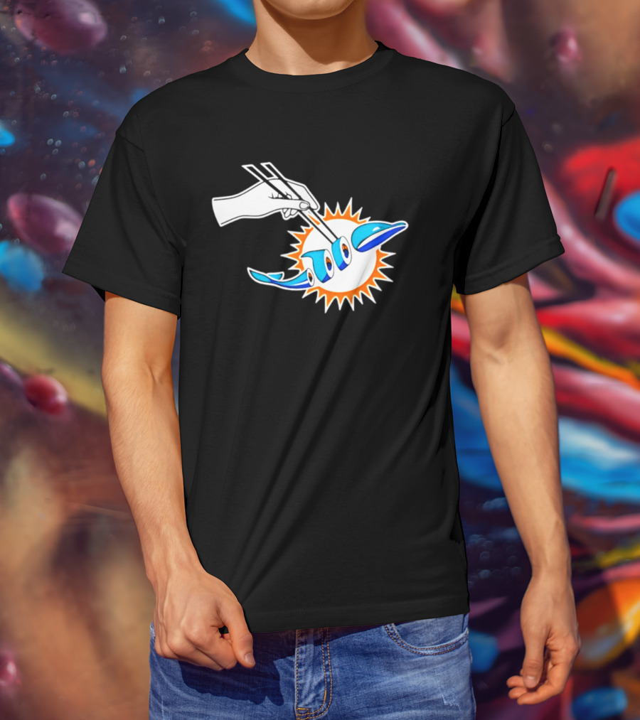 Maxx Crosby Las Vegas Raiders Sushi Miami Dolphin T-Shirt