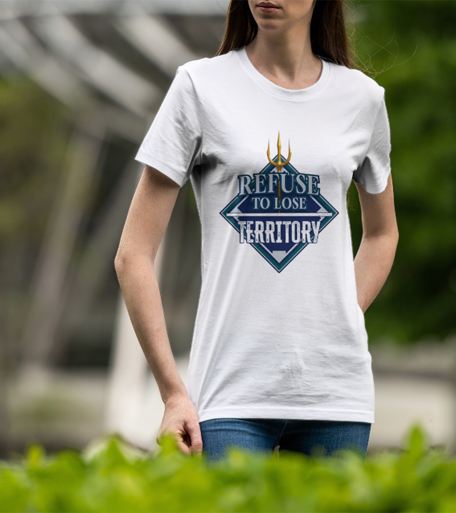 Seattle Seahawks Refuse To Lose Territory Trident T-Shirt