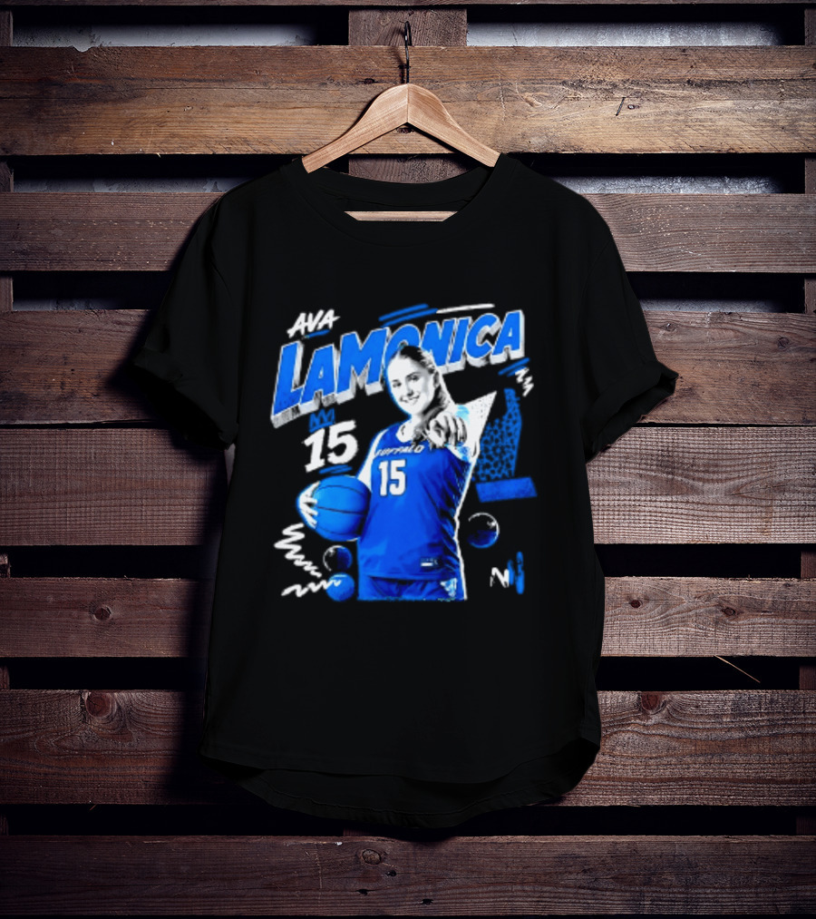 Ava LaMonica 15 Buffalo Bulls NCAA Women's Basketball Player Jersey Number T-Shirt