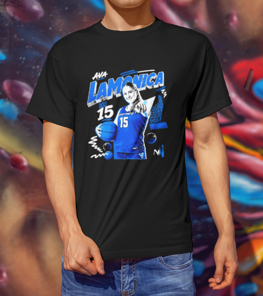 Ava LaMonica 15 Buffalo Bulls NCAA Women's Basketball Player Jersey Number T-Shirt