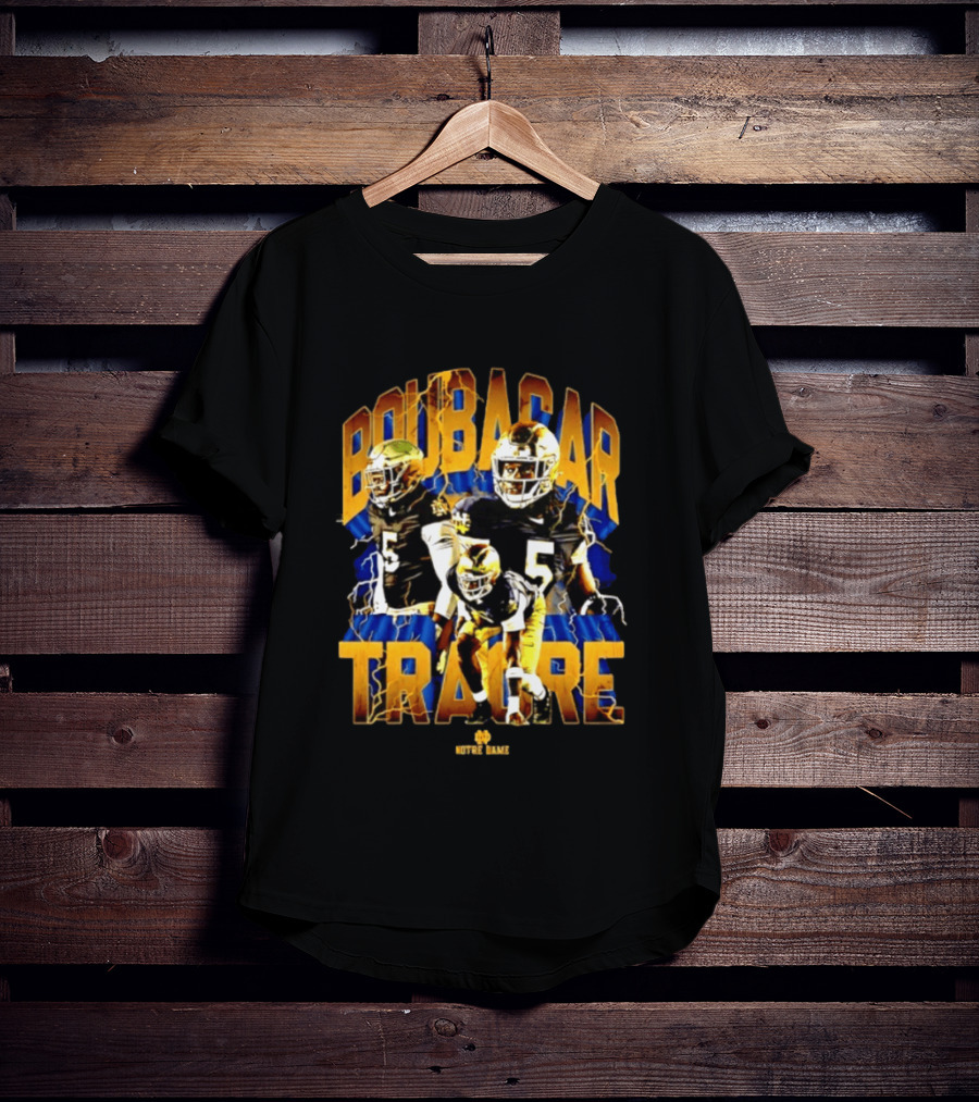 Boubacar Traore 5 Notre Dame NCAA Football Player Notre Dame T-Shirt