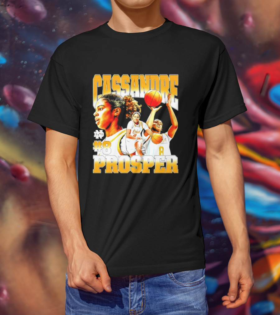 Cassandre Prosper 0 Notre Dame Women's Basketball 8 NCAA Player T-Shirt