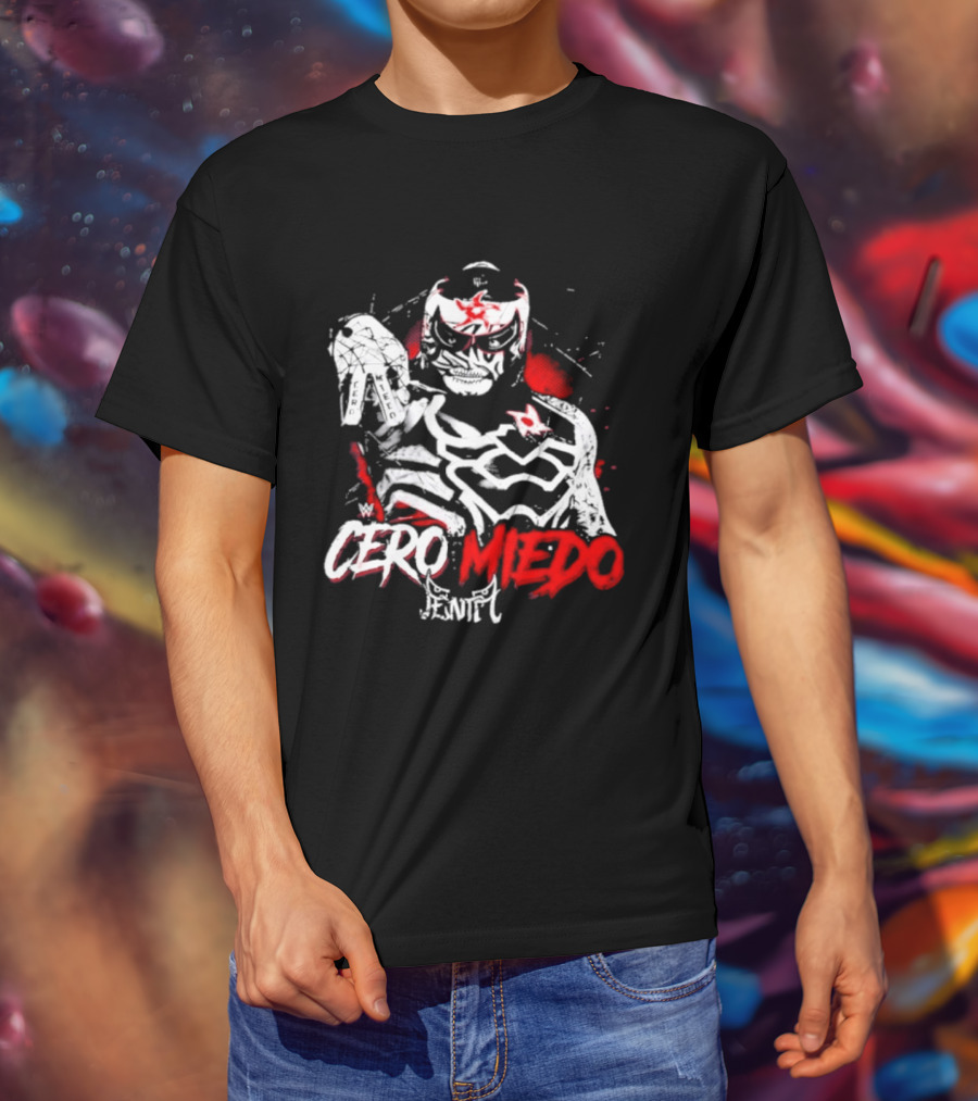 Cero Miedo Penta Hand Sign WWE Photo T-Shirt