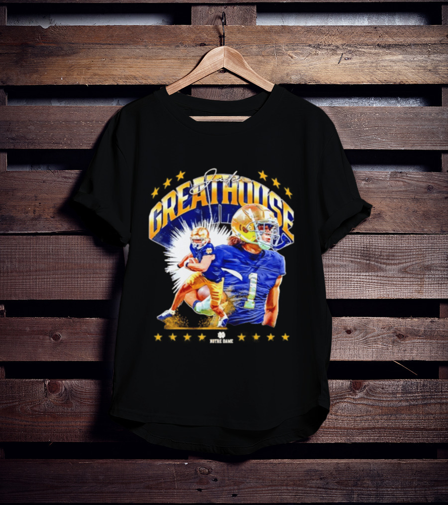 Jaden Greathouse Notre Dame NCAA Football Player Number 1 T-Shirt