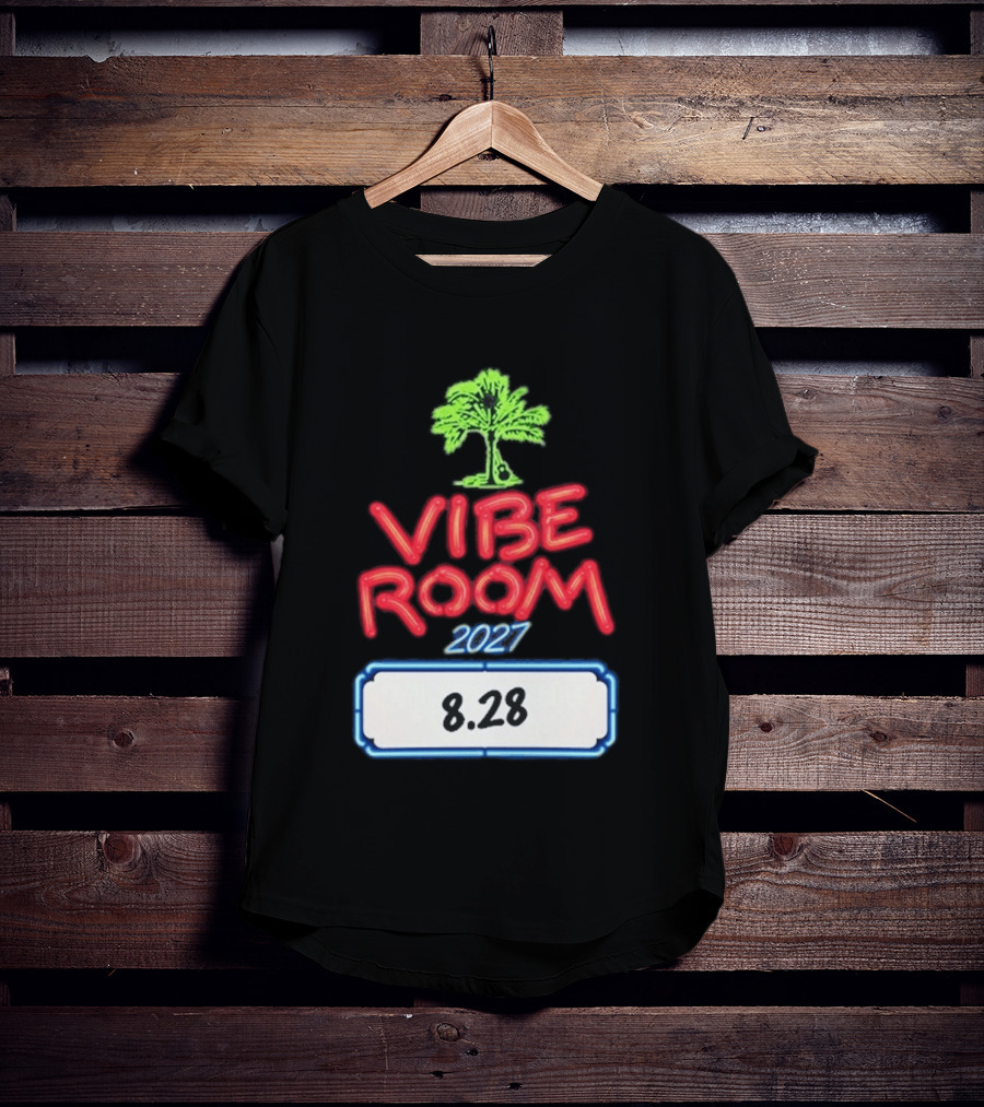 Kenny Chesney Vibe Room 8 28 2027 Tour Date Palm Tree T-Shirt