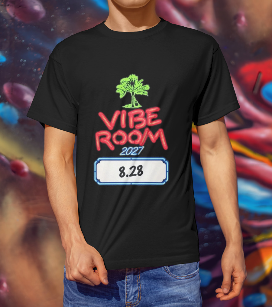 Kenny Chesney Vibe Room 8 28 2027 Tour Date Palm Tree T-Shirt