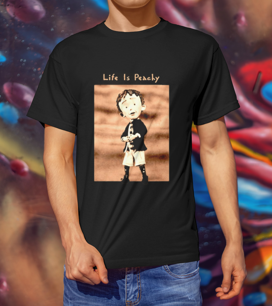 Life Is Peachy Korn Nu Metal Character Jonathan Davis T-Shirt