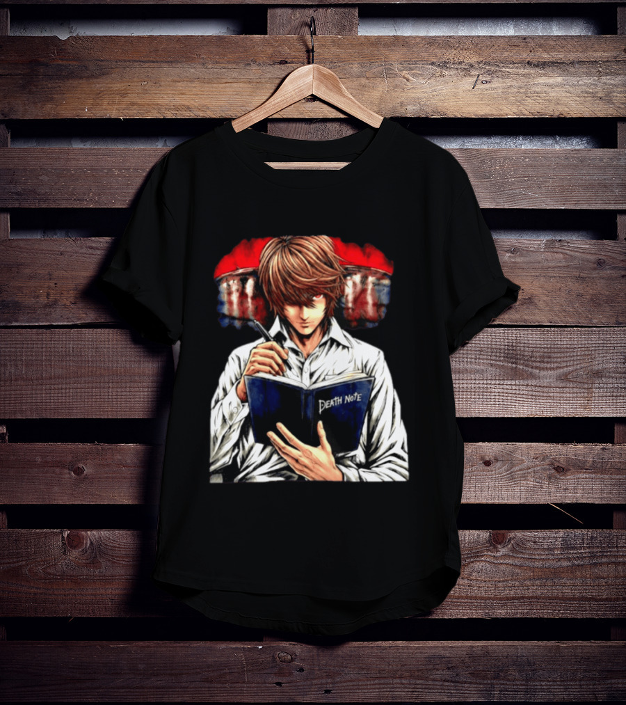 Light Yagami Intense Look Death Note Anime Fan Favorite T-Shirt