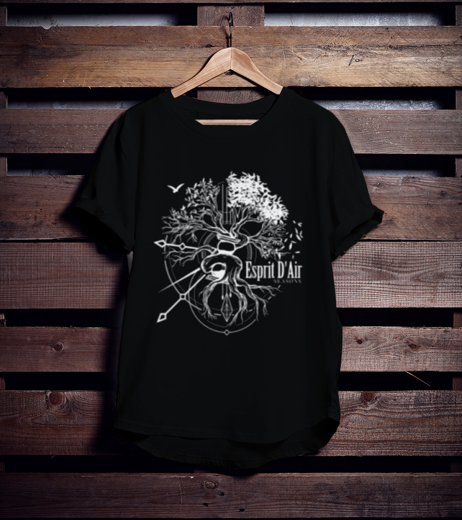 Esprit D'air Seasons Tree Faded Black T-Shirt