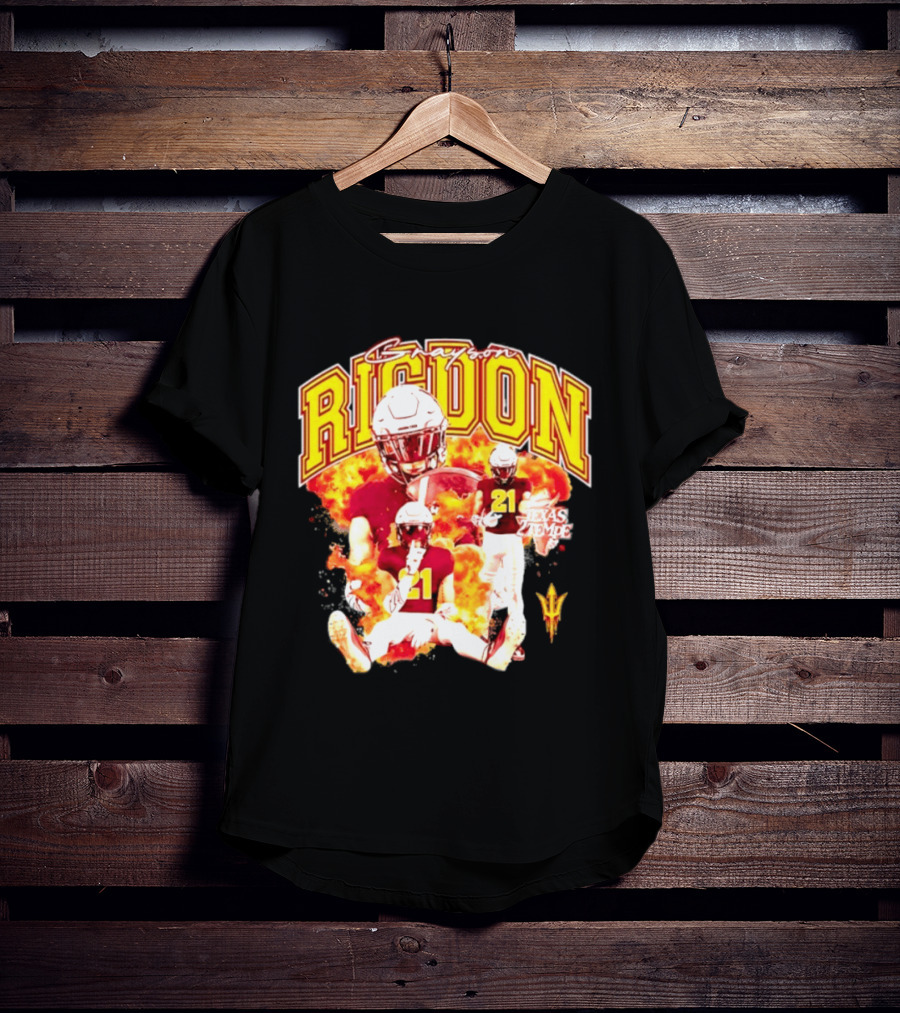 Grayson Rigdon 21 Arizona State Texas Tempe Football Player T-Shirt