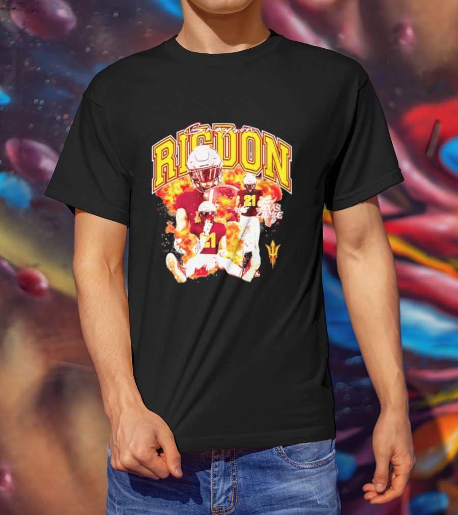 Grayson Rigdon 21 Arizona State Texas Tempe Football Player T-Shirt
