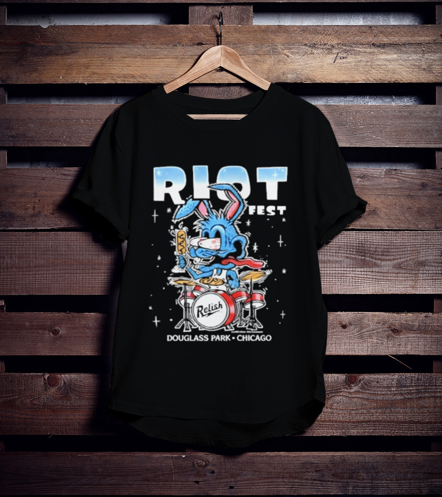 Riot Fest 2026 Douglass Park Chicago Exclusive Bunny Drummer September 18 20 2026 T-Shirt