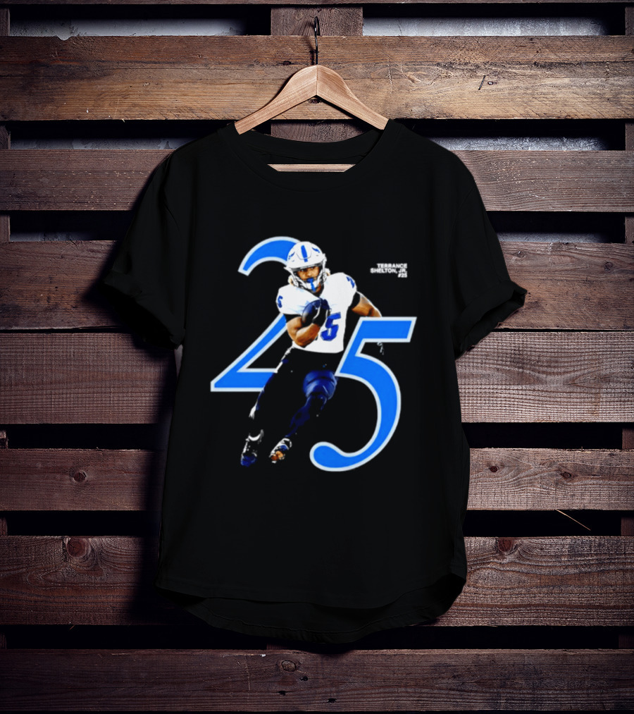 Terrance Shelton Jr 25 Buffalo Bulls NCAA Football Player Jersey Number T-Shirt
