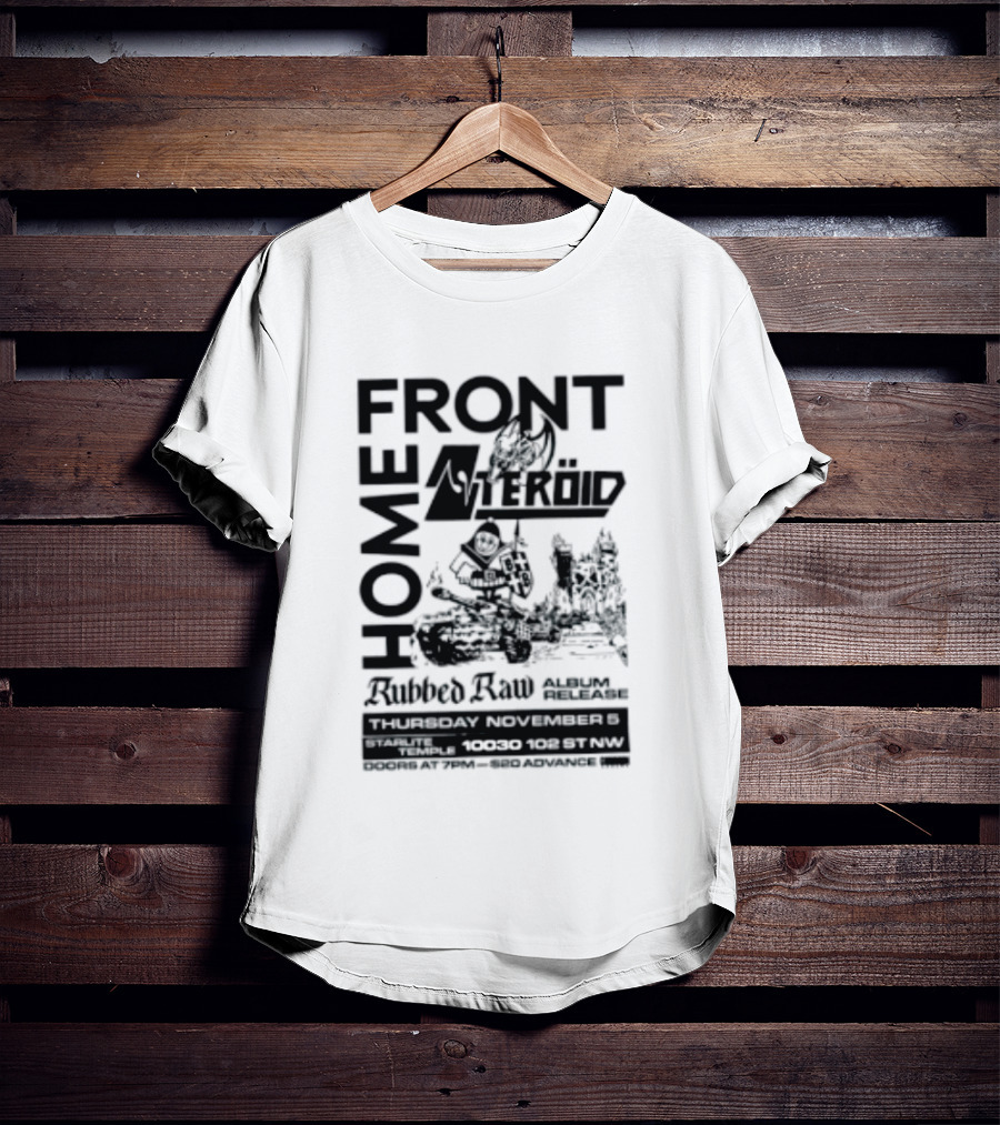 FRONT Asteroid Home Rubbed Raw August Release Starlite Temple T-Shirt